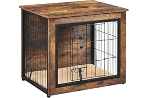 Yaheetech Cage pour Chien Intérieur Cage pour Animaux Maison pour Chien Niche en Bois pour Animaux de Compagnie 69×51×61 cm