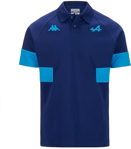 Kappa Polo Asham BWT Alpine F1 Team Oficial Fórmula 1, Blanco, S, Hombre