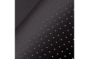 Trsnzul Simili Cuir Autocollant 20 x 30 cm, Patch de Réparation en Cuir Perforé Noir Kit, Reparation Autocollant Cuir Patch Rénovation pour Canapés, Sièges de Voiture, Chaises