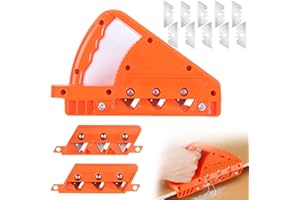 Forhandy Szybkie cięcie do płyt gipsowo-kartonowych, strug do płyt gipsowo-kartonowych, strug ręczny do cięcia płyt gipsowo-kartonowych, zestaw ostrzy 10 stopni i 60° do płyt gipsowo-kartonowych