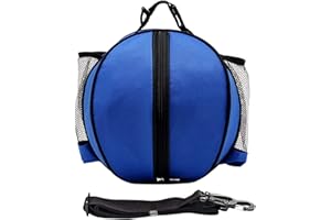 goldmiky Bolsa de Baloncesto portátil para Baloncesto, fútbol, Bolsa de Almacenamiento con Correa para el Hombro, Bolsa de PVC para Deportes al Aire Libre, Bolsa de Entrenamiento, Accesorios