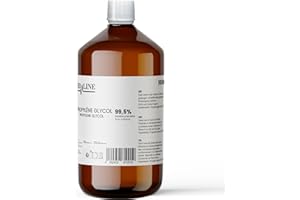 hd-line 1000 ml Glicole Propilenico E1520, perfetto per fai da te, qualità farmaceutica al 99,7%, qualità alimentare, materiale grezzo PG, puro, vegano, Ph. Eur/USP, 1L