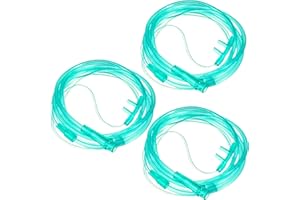 STAYPROTECH Nasal Cannula for Oxygen Tubing 3PCS 2.6 m Long Each, Medical Grade PVC, Kink Resistant Soft & Smooth Surface, Comfort & Convenient for Long-Lasting wear, Home and Travel use.