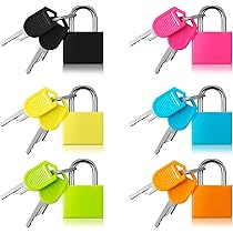 6 Pezzi Mini Lucchetti Per Bagagli Con 2 Chiavi Piccolo Lucchetto