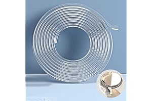 LINGYOU PAVILION Bumper and corner protector/baby bumper protector/clear silicone safety edge protector/furniture protector against sharp edges of cabinets, tables, drawers, 2M edges and 4 rounded corners