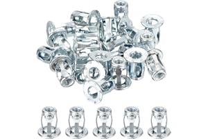 QUARKZMAN 25 stycken inbyggda nitmuttrar, multihandtag blindnitmuttrar M6-1.0 blomma ståltråd zinkbelagd blind för plast hård