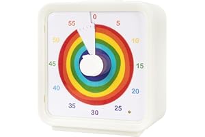 TWENTY5 SEVEN Minuteur visuel Silencieux de 60 Minutes 1 Heure, Horloge de Compte à rebours magnétique pour Salle de Classe, Outil d'enseignement, réunion de Bureau, Gestion du Temps,