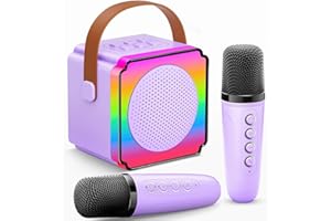 Gontence Karaoke Machine 2 Microphones, Birthday Gifts for Girls Toys Age 3-12 Year Old, Girls Gifts Kids Microphone Toys for 3-15 Year Old Girls - Birthday Presents Easter Gifts for Kids Sing Girls