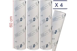 DÉLIKTESS MFB Provence® - Draps d'examens ouate largeur 50, 60 ou 70 cm gaufrés - Lot de 2, 4, 6 ou 9 draps - Protection tables de massage ou de soins