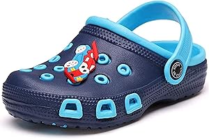 Kinengxi Zuecos y Mules para Niño Niña Sandalias de Playa Zapatos de Piscina Jardín Zapatillas Antideslizante Verano Zapatos de Agua 20-35 EU