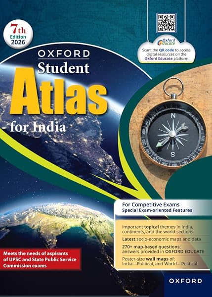 Oxford Student Atlas for India | For UPSC and Other Competitive Exams | 7th…