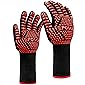 SPGOOD Grillhandschuhe hitzebeständig Grillhandschuh 800 Grad feuerfeste Handschuhe Kochhandschuhe Backhandschuhe für…