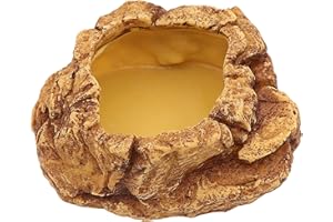 AQUA KT Ciotola per cibo per rettili e vermi della farina, ciotola per mais, serpente, acqua, anti-fuga, per lucertola, drago, camaleonte, leopardo, geco, terrario