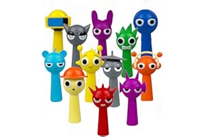 FOEEORT 12 Pack Sprunki Figures, Action Figures, Cartoon Characters, Colorful Toy Figures for Kids, Boys and Girls Ages 3+ Safe, Durable, and Fun, The for any S-prunki Games fan