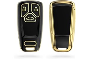 kwmobile Cover Chiave Auto Compatibile con Audi con 3 Tasti Smart Key (Solo Keyless Go) - Custodia Chiavi Auto Copri Telecomando - Copertina Chiave - Copertura in Silicone TPU