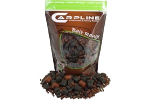 Carpline24 Halibut Pellet Mix 5 kg 2-20 mm Baits for Feeding & Fishing Carp, Feed Pellets as Fishing Lure, Various Particle Sizes