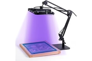 Caydo 50W LED Exposure Unit for screen Printing, UV Screen Printing Light with Retractable and Adjustable Stand
