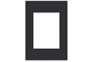 nielsen Conservation Passepartout 1,5 mm, formato esterno 21x29,7 cm (DIN A4) per immagini 13x18 cm, nero liscio