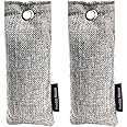 2 Packs Fonday Shoe Deodorizer Bags Odor Eliminator(75g each) Bamboo Charcoal Air Purifying Bags Odor Absorber for Gym Bag Car Pet Closet