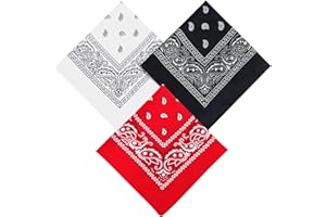 Bodiiwuliu Set mit 3 Bandanas, Haarband, Unisex, bedruckt, für Outdoor, Sport, Wandern, Klettern
