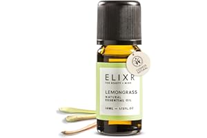 ‎ELIXR ELIXR – Zitronengrasöl zur Raumbeduftung, für Aromatherapie & als Massageöl – 100% naturreines ätherisches Öl aus Zitronengras – zertifizierte Naturkosmetik aus Deutschland (10ml)