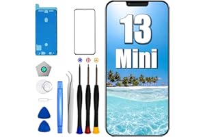 DTD Display für iPhone 13 Mini LCD 5.4" Ersatz FHD Touch Screen 3D Touch Digitizer Rahmen Montage und Reparatur Kit