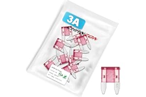 ‎CHANZON Chanzon 10 Stück ATM APM Sicherungen Kfz, Autosicherungen Set (Mini) 3A Fast Blow Überlast- und Kurzschlussschutz