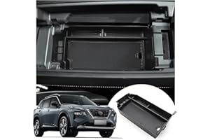 LFOTPP Kompatybilny z Nissan X-Trail T33 2022/2023, konsola środkowa, pudełko do przechowywania, schowek, akcesoria X-Trail, podłokietnik, organizer do podłokietnika, schowek (czarny)