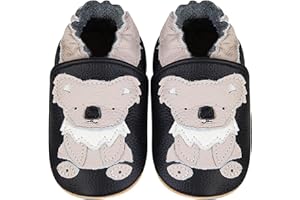 ICEUNICORN Scarpe Neonato Scarpine Primi Passi Morbida Pelle Scarpine Prima Infanzia Suola Scamosciata Carino Colorate Animali 0 a 24 Mesi