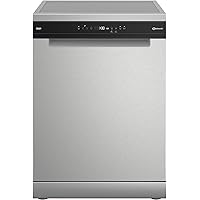 Bauknecht B7F HP43 XA Freistehender Geschirrspüler/ 60 CM/ 15 Maßgedecke/PowerClean Pro-Effektive Hochdruckdüsen/Natural Dry-