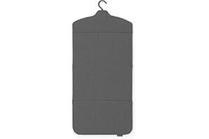 Brabantia - Tabla Plegable para Planchado Vertical - Superficie sólida Resistente al Calor - Gancho Colgador - Facilita el Planchado Vertical - 91,5 cm x 41 cm - Pepper Black