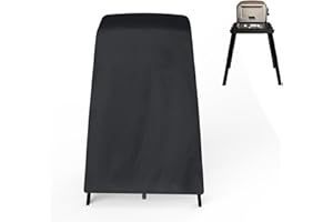 NOMIOU Pokrowiec na piekarnik zewnętrzny Ninja Woodfire serii OO101 na stojaku, pokrowiec na piec do pizzy z dolną taśmą mocującą, odporne na warunki atmosferyczne, akcesoria do pieca do pizzy, czarny