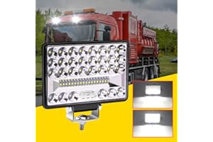 BIQING 1 PC Faro da Lavoro Led,6" Barra LED Fuoristrada Fari Led 12V 24V 172W Luci di Lavoro Fuoristrada 12000LM Faretto Combinato Faro Supplementare 4x4 Faro daLavoro Trattore