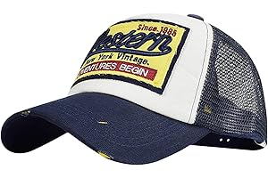 heekpek Baseball Cap Herren Gestickte Sommer Damen Mesh Kappen Baseball Mützen Verstellbar Hip Hop Baseball Caps Trucker für Draussen Sport Reisen