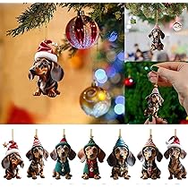 CALENDRIER DE L' 2024 Teckel 24 Jours De Noël Ensemble De Chiens