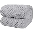 Style Spot Popcorn Throws Cuddly Cosy Soft Warm Fleece Blanket For Couch Sofa & Bed 2 Seater Sofa Cover 3 Seater Sofa Throw Large Luxury Throws Double & King Size (Silver, Double: 150 X 200)