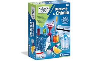 Clementoni | Science & Jeu – Découvre la Chimie pour Enfants 8 Ans+ | Kit Scientifique avec 50+ Expériences | Accessoires Sécurisés | Activité Éducative Laboratoire Maison | Idée Cadeau