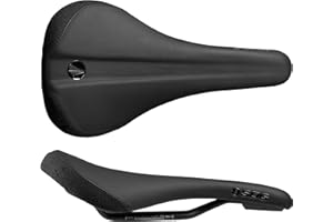 SDG Components Bel-Air V3 - Sillín de Bicicleta de montaña con riel de Acero Tradicional, 260 x 140 mm, Unisex, Color Negro