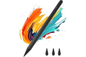 KINGONE Stylet pour iPad 2018-2025, Stylet iPad à Charge Rapide USB-C, avec rejet de Paume et détection d’Inclinaison, Compatible iPad 11/10/9/8/7/6, Pro M4/12.9/11/13", Air 3/4/5/M2/M3, Mini 7/6/5.