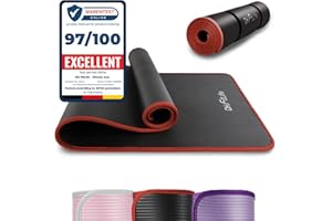 DH FitLife Yoga Mat 183 x 61 x 1 cm – Extra Thick, Non-Slip Exercise & Fitness Mat, Durable Gymnastics Mat for Pilates, Workout & Home Gym