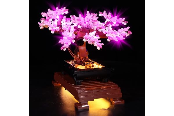 Kit d'éclairage LED BrickBling pour arbre Lego Bonsaï 10281, collection botanique, décoration d'intérieur, lumières uniquement, pas de modèle Lego inclus