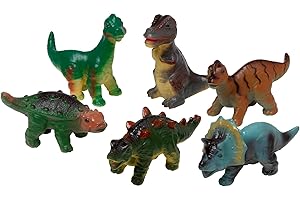 PETERKIN | Baby Dinosaurs - Soft Touch Playset in Box | 6 soft and squeezy baby dinosaur figures | Dinosaurs & Figures | Ages 18m+