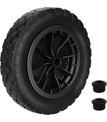 Steel Tray Wheelbarrow, Orange 6 Cu Ft Tray With Narrow Diamond-Tread Tire By A.M. Leonard