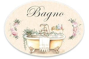 DOMUS ARTIS Targhe dietro porta shabbi chic bagno cucina cameretta (102)