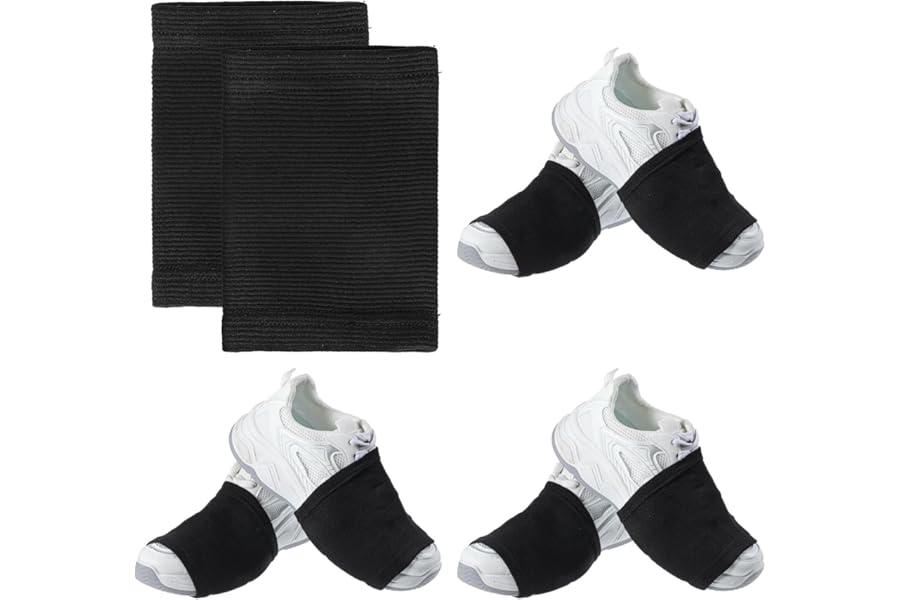 TIESOME 4 Pairs Dance Socks Over Shoes, Unisex Anti-Slip Shoe Covers for Sneakers Pivoting Spin Socks for Ballet Hip Hop on Smooth Wooden Floors