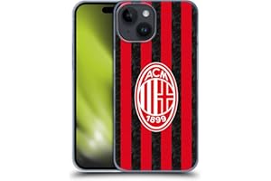 Head Case Designs Licenza Ufficiale AC Milan Home Kit per Stemma 2025/26 Custodia Cover Dura per Parte Posteriore Compatibile con Apple iPhone 15