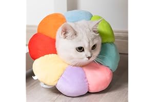 XSQD Collare a cono per gatti Cani per recuperare animali domestici, morbido collare protettivo per collo dopo l'intervento chirurgico, Elizabeth, ideale per il recupero da chirurgia o ferrite