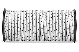 NASHRIO 4 mm x 30 M, corda di sicurezza elastica nera, per il fissaggio di progetti fai da te