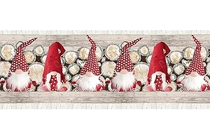 COSA Pellecchia 1969 |Tappeto Cucina Antiscivolo Lavabile in Vinile | Passatoia Antimacchia in PVC/Cotone Interni ed Esterni Stampa Digitale GNOMI ROSSI | Retro in gomma (52 x 200)