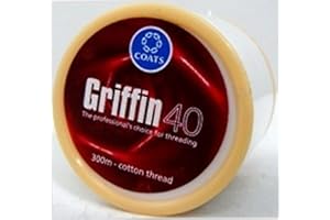 1 x Bobine 300 m Griffin 40 TKT coton filetage sourcils cheveux visage Retrait – Inde
